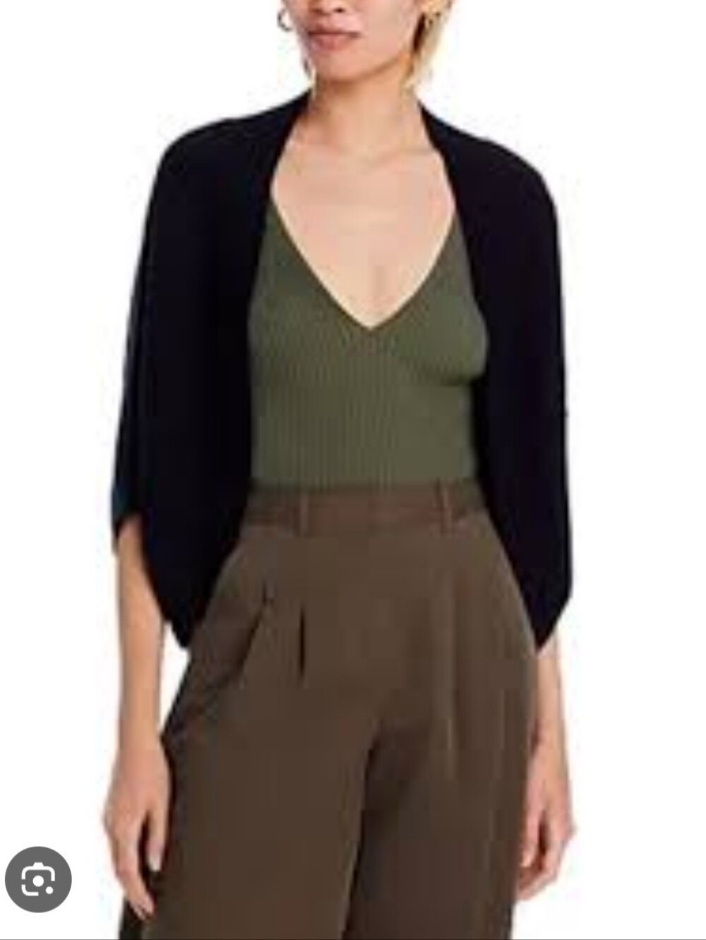 $188 C BY BLOOMINGDALE'S Cashmere Cocoon Cardigan - Exclusive In Black